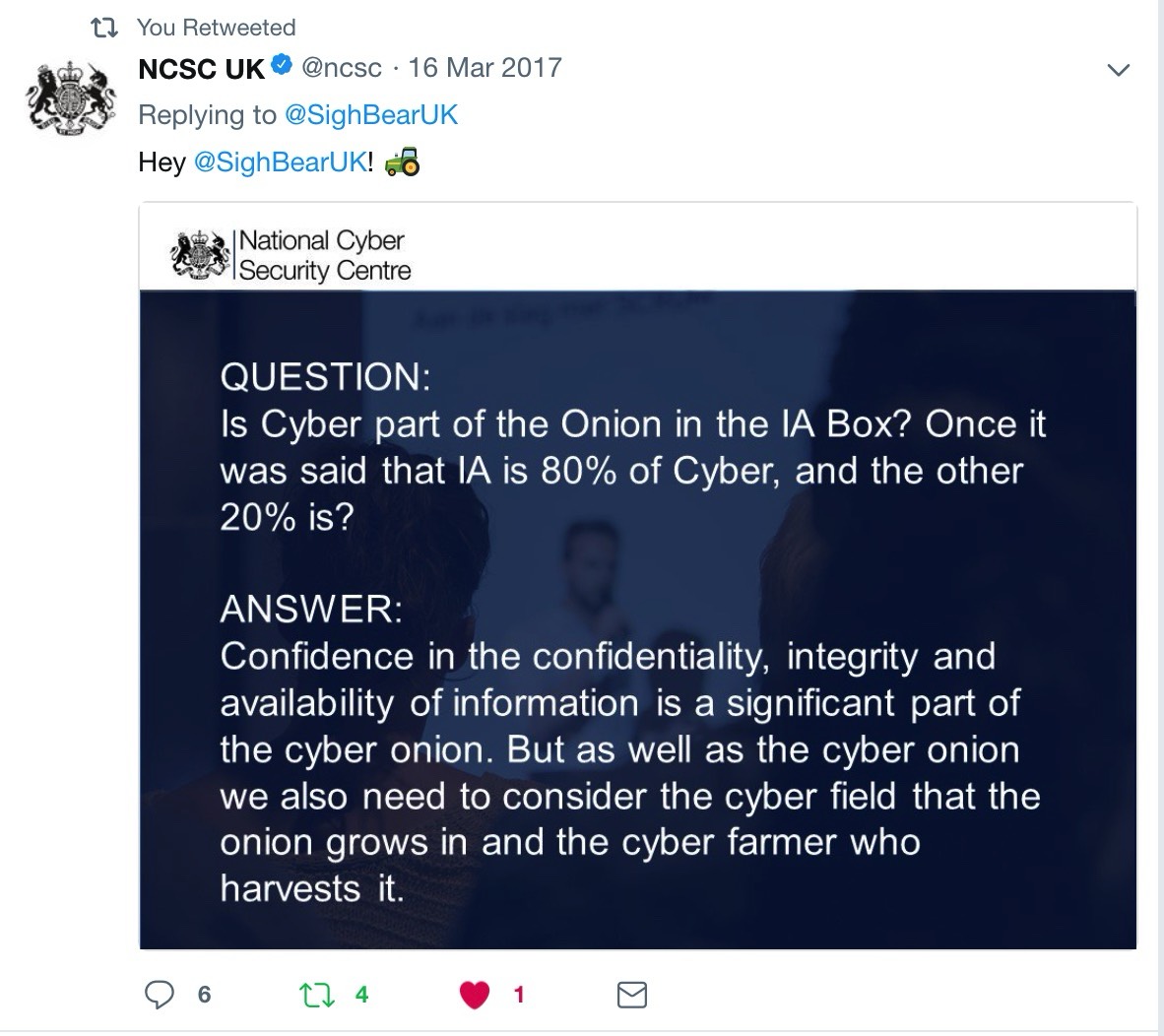 What is the other 20% of Cyber?